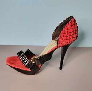 Gianmarco Lorenzi Black and Red Shoes